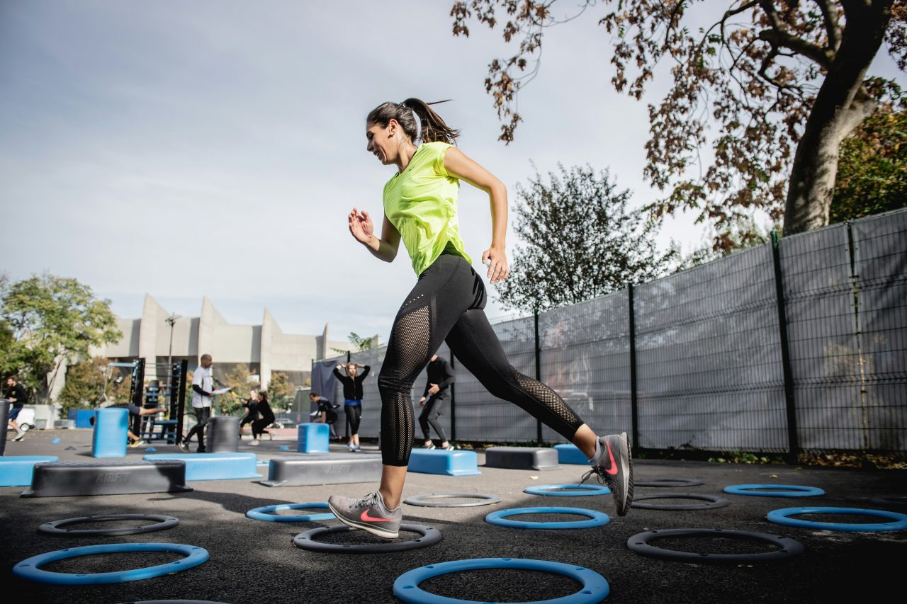 woman running