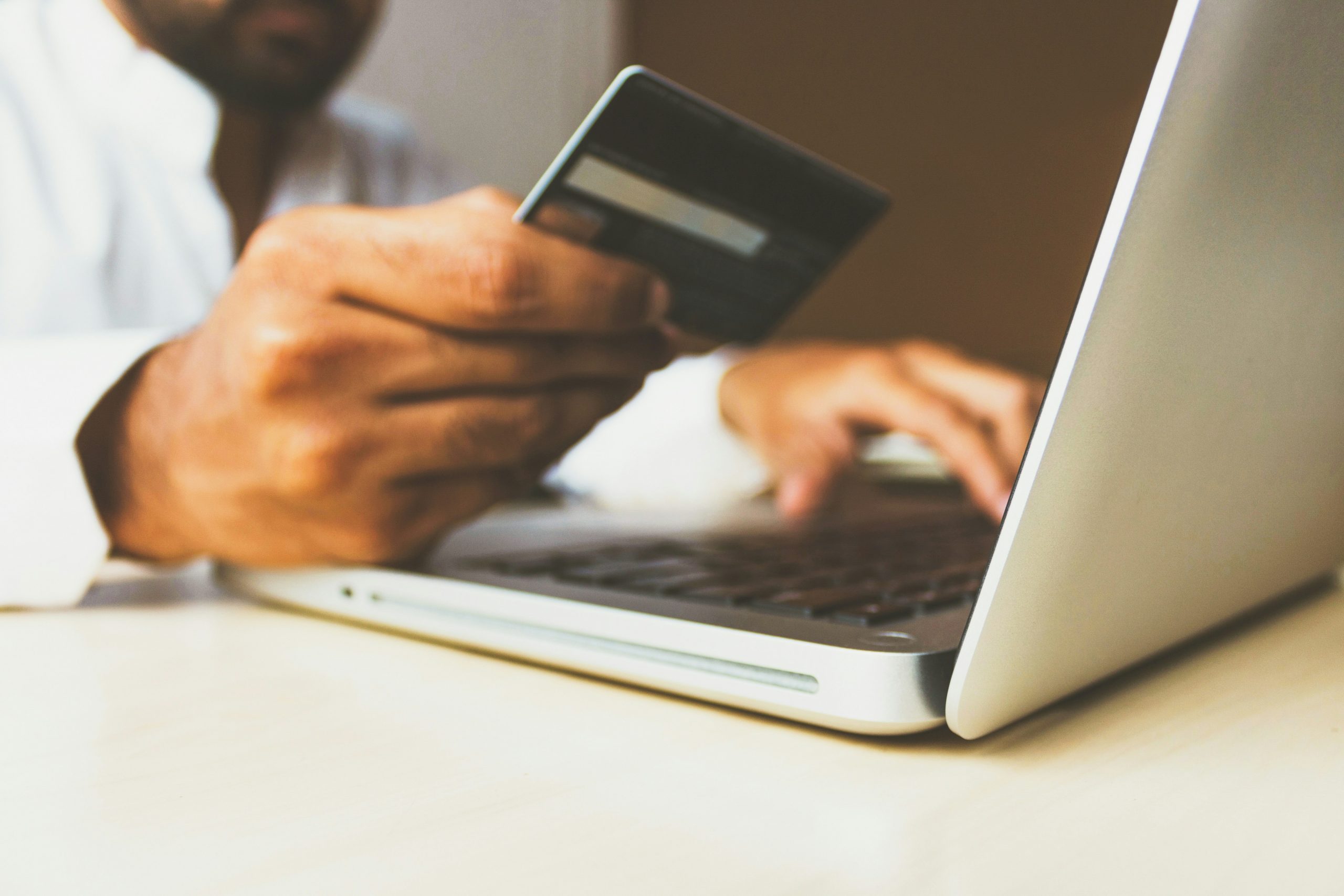 shopping online with a credit card
