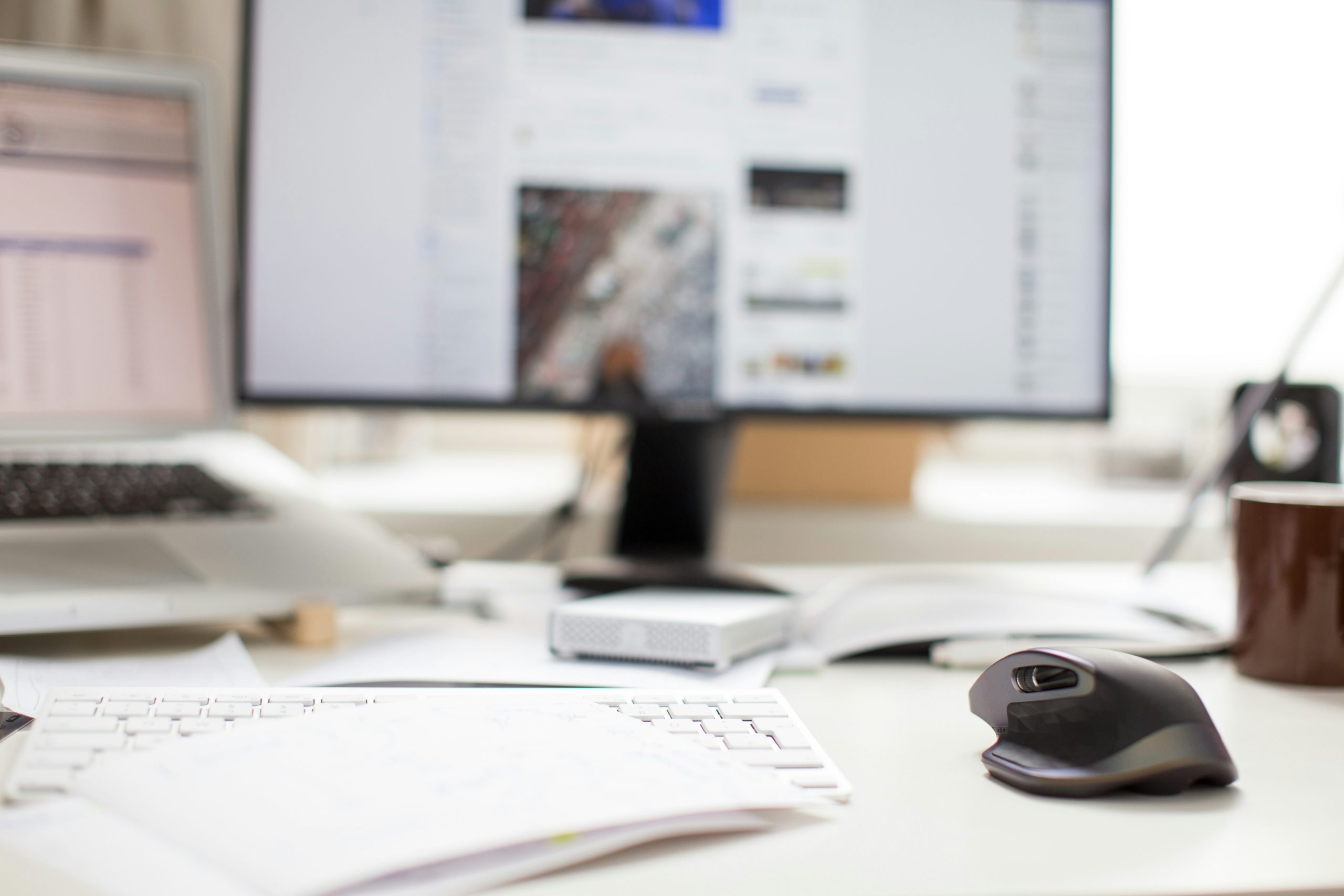 Image of computer on desk
