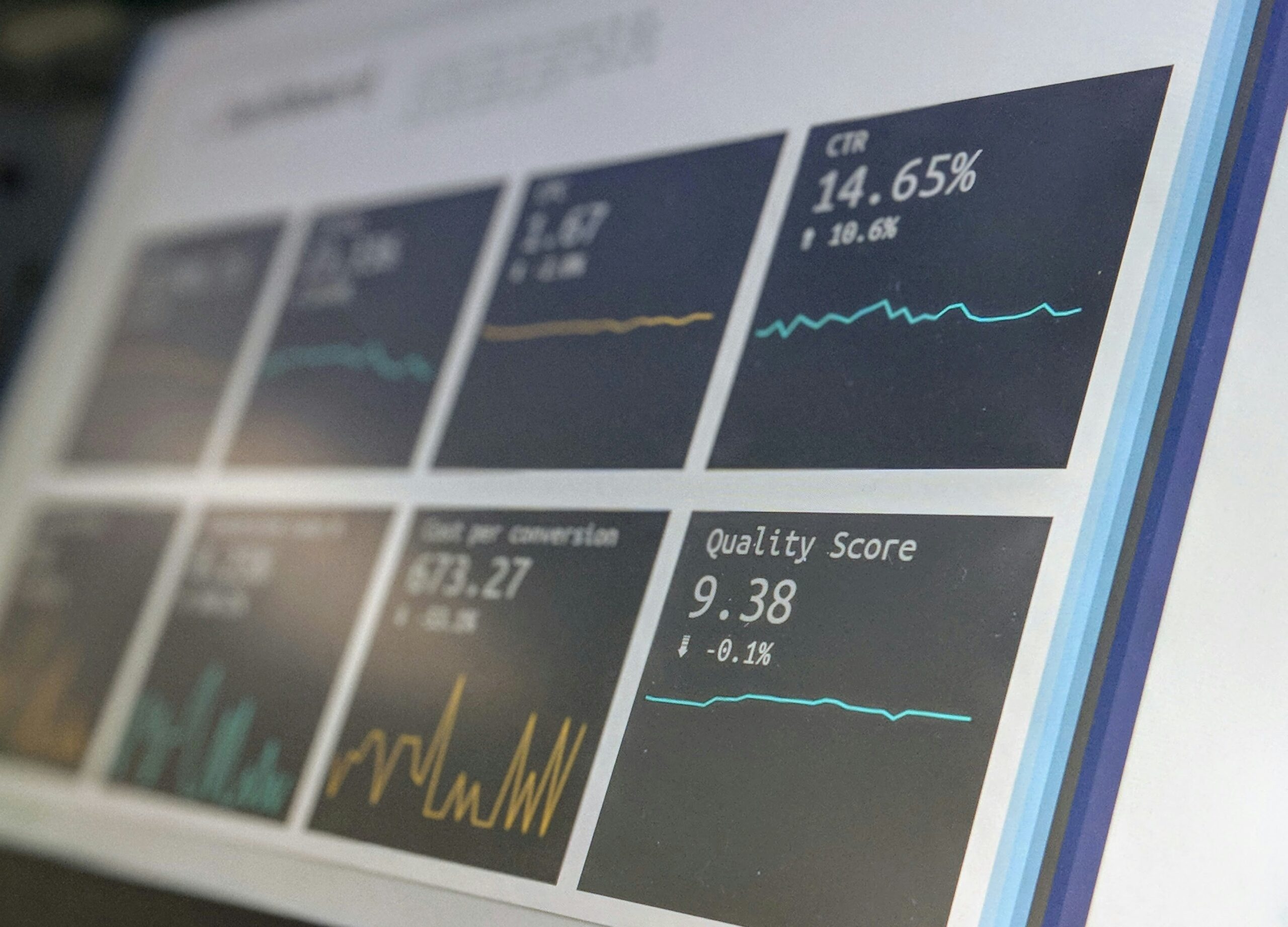 Financial forecasting and monitoring computer screen